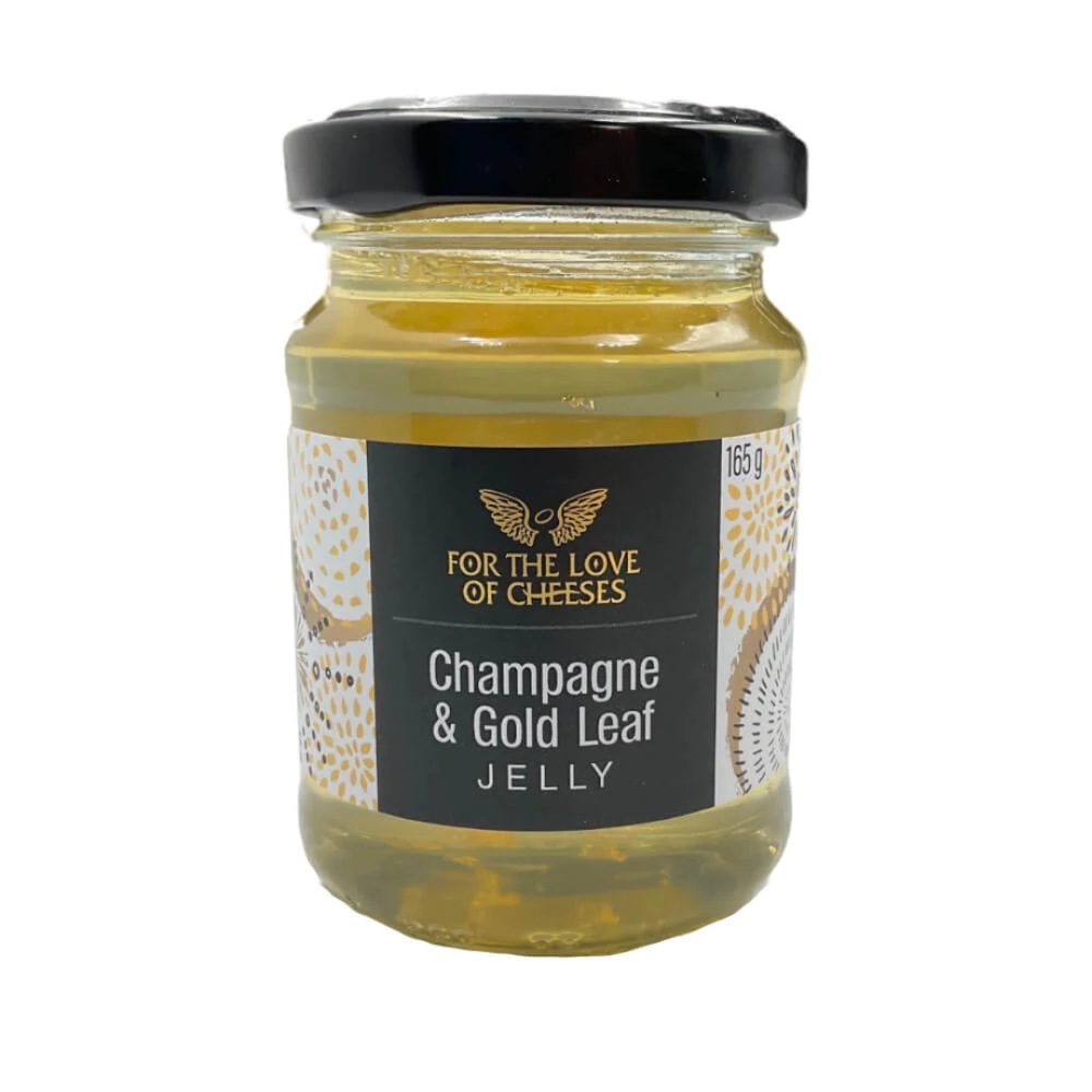 Blooming Gorgeous - For The Love Of Cheeses - Fruit Paste Jar - Champagne & Gold Leaf
