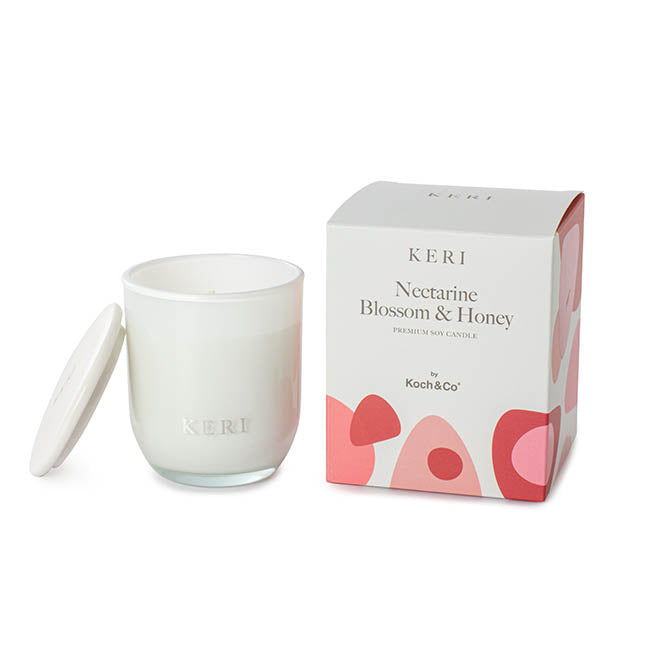 Nectarine Blossom and Honey Lux Soy Candle