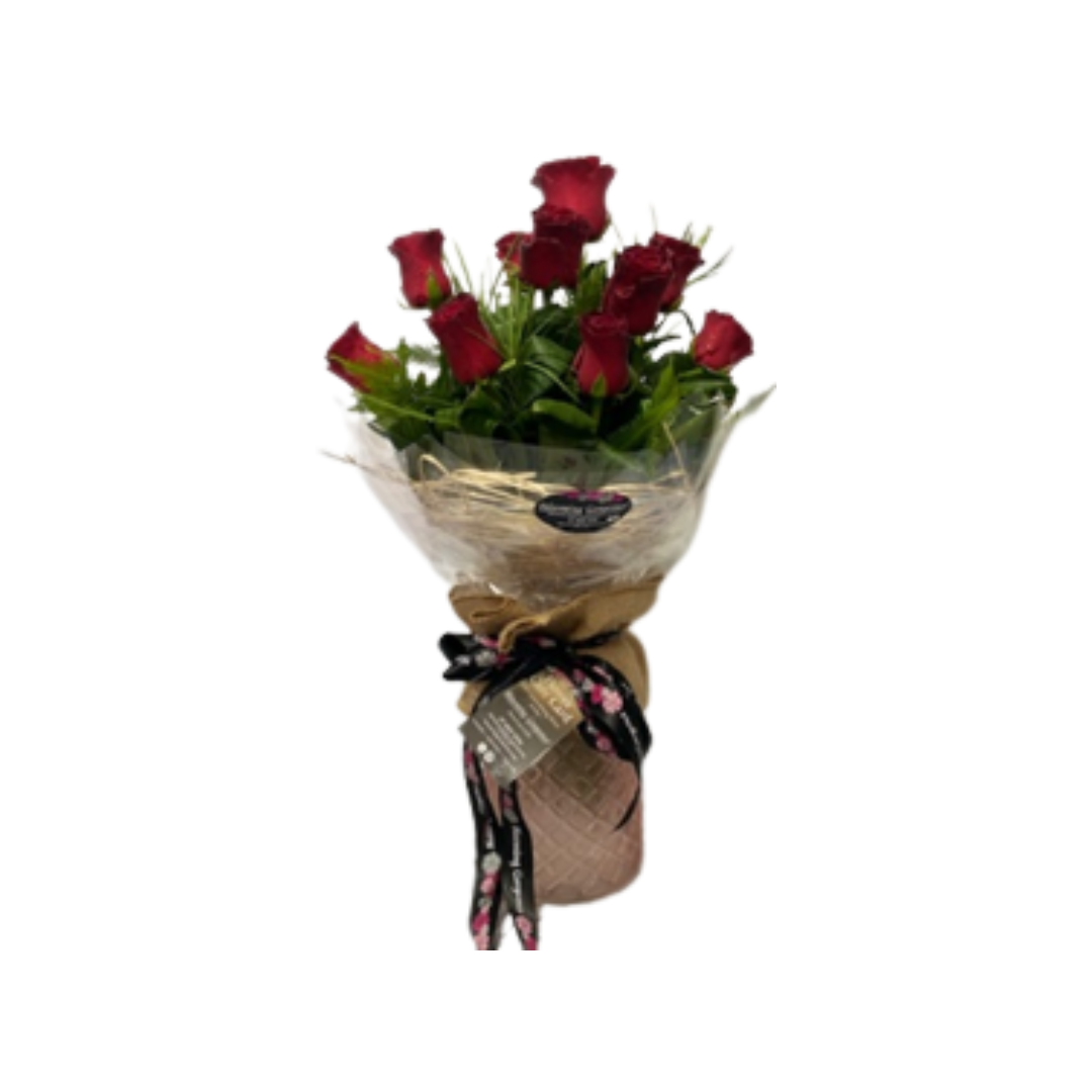 Blooming Gorgeous Amore 12 Roses Valentines Day