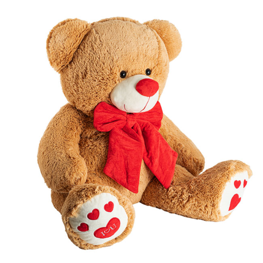 Ted the I Love You Giant Teddy Bear Brown Blooming Gorgeous Flowers and Gifts