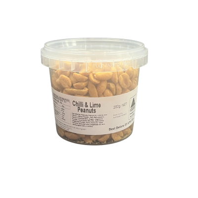 Chilli & Lime Peanuts - Cracking Good Foods - 200g