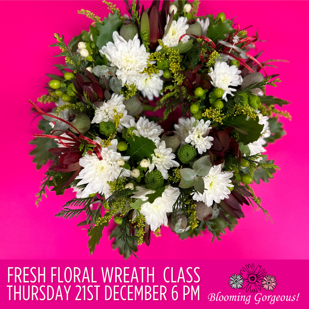 Fresh Christmas Wreath Class Thursday 21st December 6pm