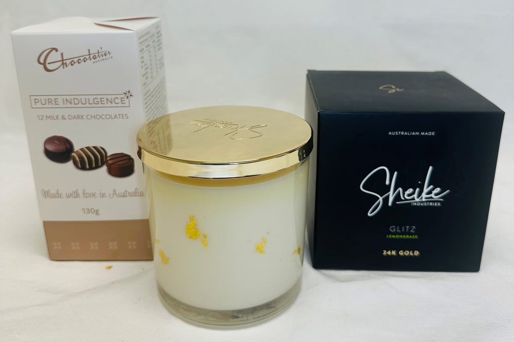 
                  
                    Deluxe Chocolate & Candle Gift Set
                  
                