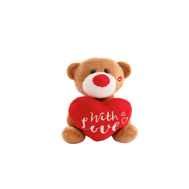 Mini Teddy Bear w With Love Heart Plush Toy