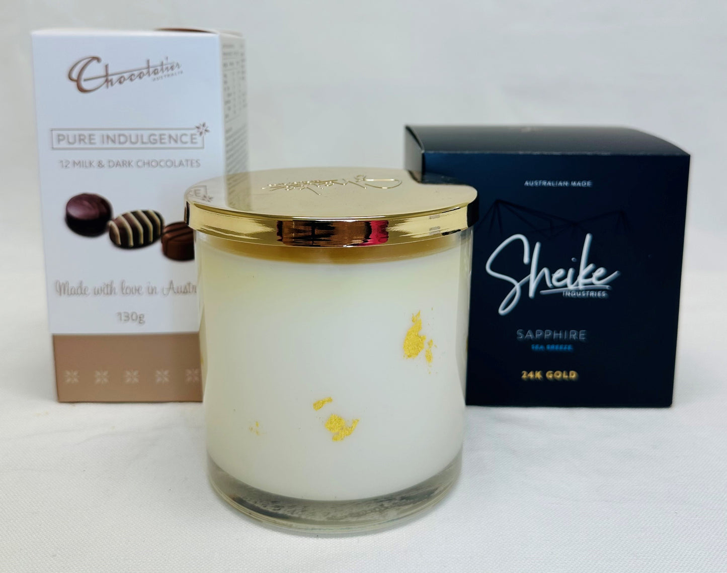 
                  
                    Deluxe Chocolate & Candle Gift Set
                  
                