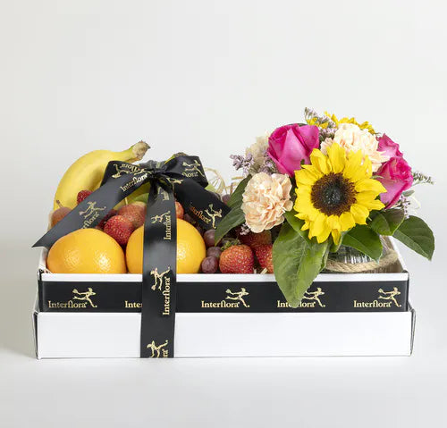 Floral & Fruit Gift Hamper Blooming Gorgeous