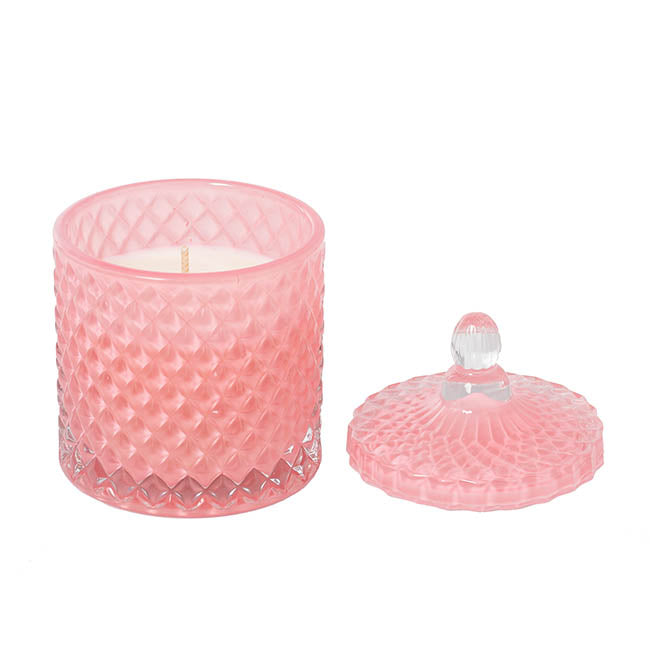 Scented Candle Delight Lotus Water Pink (8.5x13cmH)