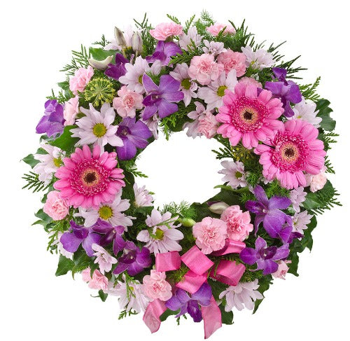 Eternity Pink Wreath - Blooming Gorgeous