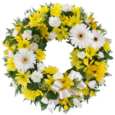 Eternity Yellow Wreath - Blooming Gorgeous