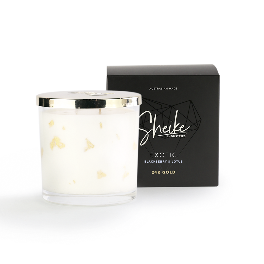 Exotic Blackberry & Lotus Scented Candle - Blooming Gorgeous
