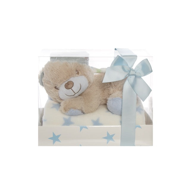 
                  
                    Liam Blue Teddy Bear Gift Pack (22cmHT) - Blooming Gorgeous
                  
                